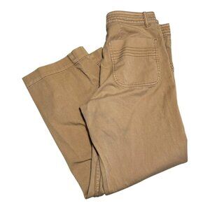Prana Carpenter Cotton Blend Wide Leg Tan Pants Women’s 6‎ 30x26.5